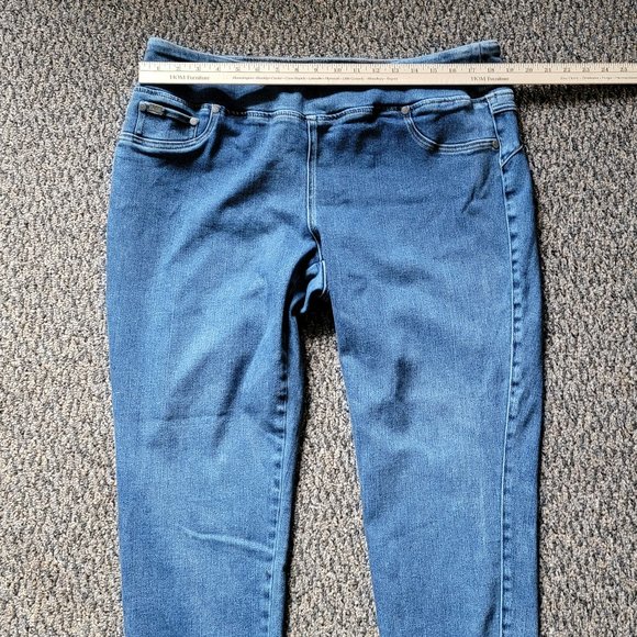 DG2 by Diane Gilman Light Wash Stretch Jeggings Size 1X - Picture 10 of 13